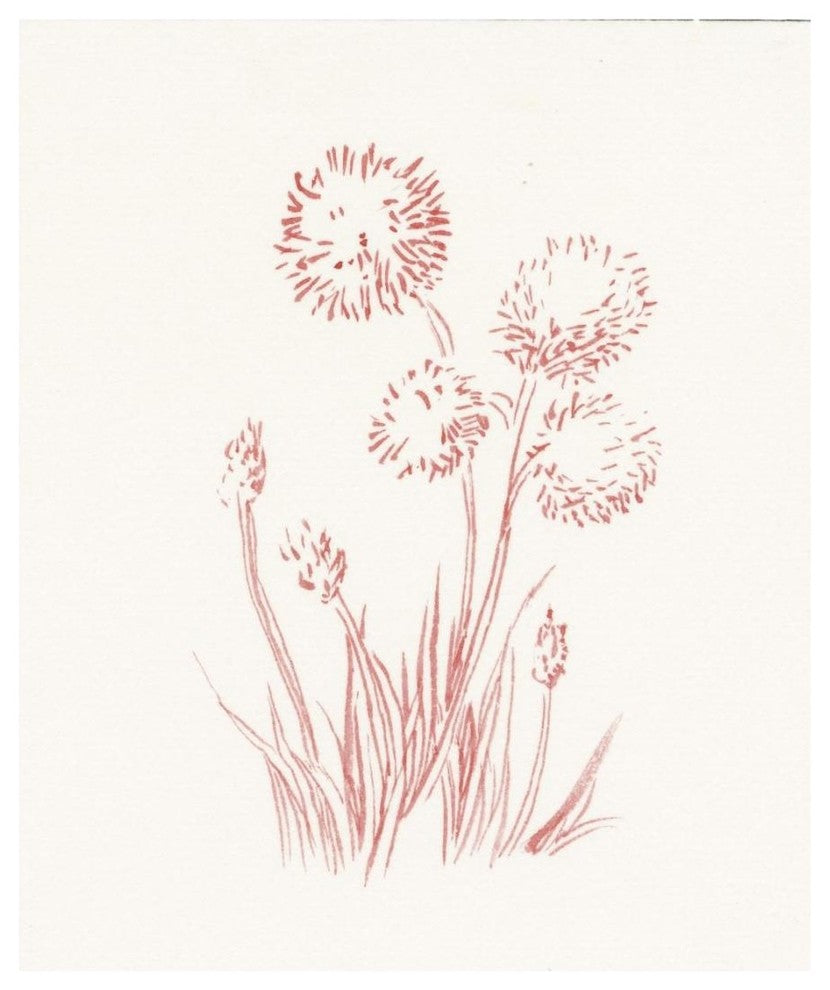 "Farm Nostalgia Flowers II" Digital Paper Print by Danhui Nai, 15"x18"