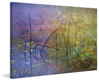 "Pond Surface" Painting Print on Canvas by Chris Vest