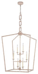 Elegant Lighting Denmark Collection Chandelier, Ivory Wash