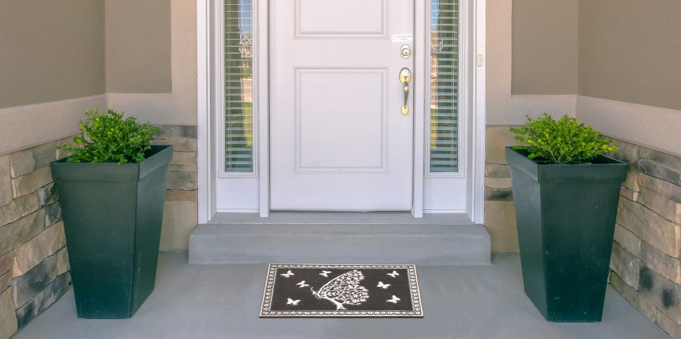 A1HC Shedding Tree Rubber 18"x30" Non-Slip Door Mat
