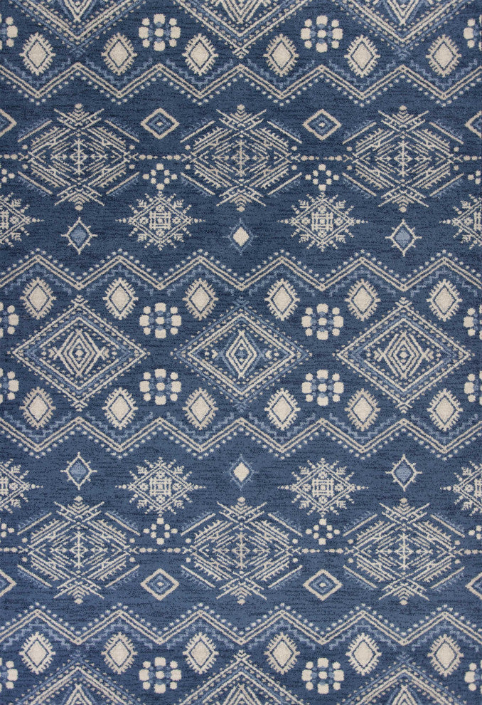 5' X 7'  Polypropylene Demin Area Rug