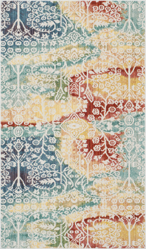 Safavieh Mystique Mys926T Rug, Blue/Rust, 4'x6'