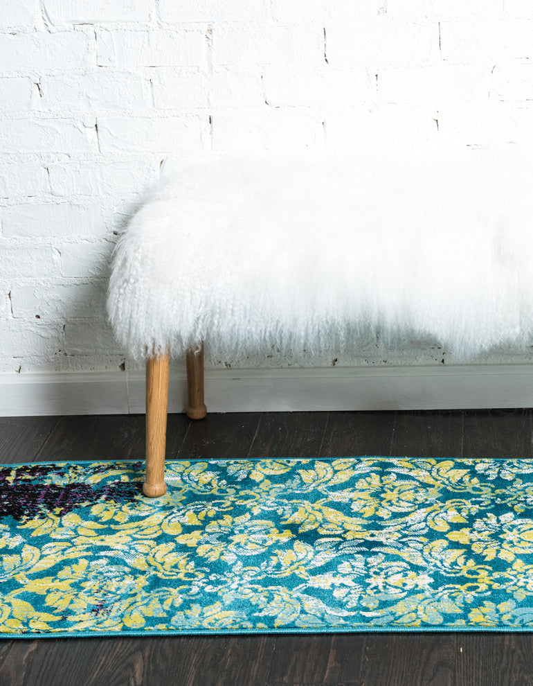 Unique Loom Blue Imperial Aegean 2' 0 x 6' 0 Runner Rug