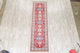 Pakistani Traditional Hand Made Wool Kazak Oriental Runner Rug, Red, 9'7"X2'9"