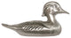 DHP92 Duck Decoy Pull, Right Facing, Shiny Pewter