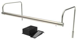 21" Slim Line Frame Light, Satin Nickel With Hard Wire Kit and Remote