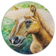 Hafliner Horse, Animal Disc Metal Wall Art, 36"