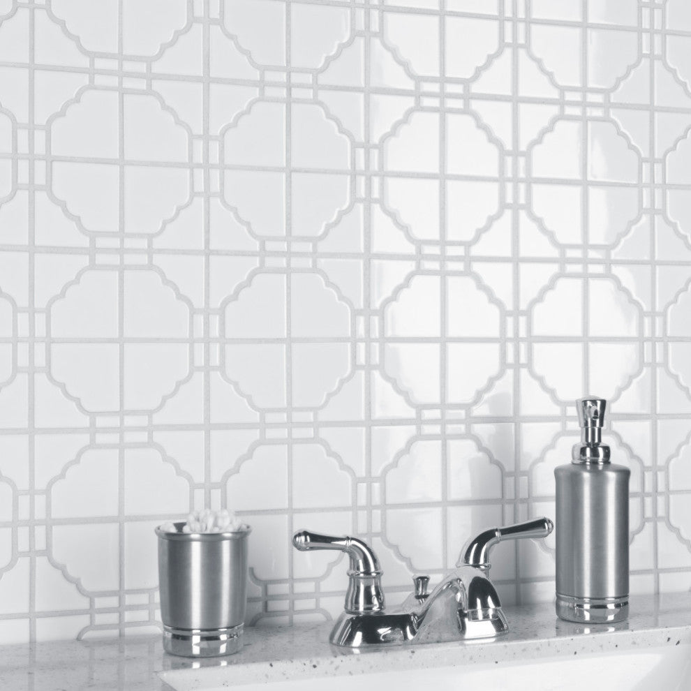 Osaka Glossy White Porcelain Floor and Wall Tile