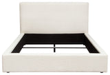 Cloud 43" Low Profile Eastern King Bed in Ivory Boucle Fabric by Diamond Sofa
