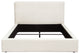 Cloud 43" Low Profile Eastern King Bed in Ivory Boucle Fabric by Diamond Sofa