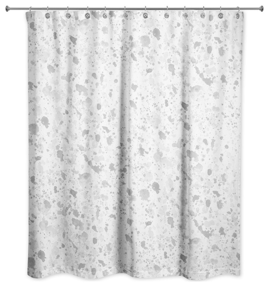 Ink Splatter 3 71x74 Shower Curtain