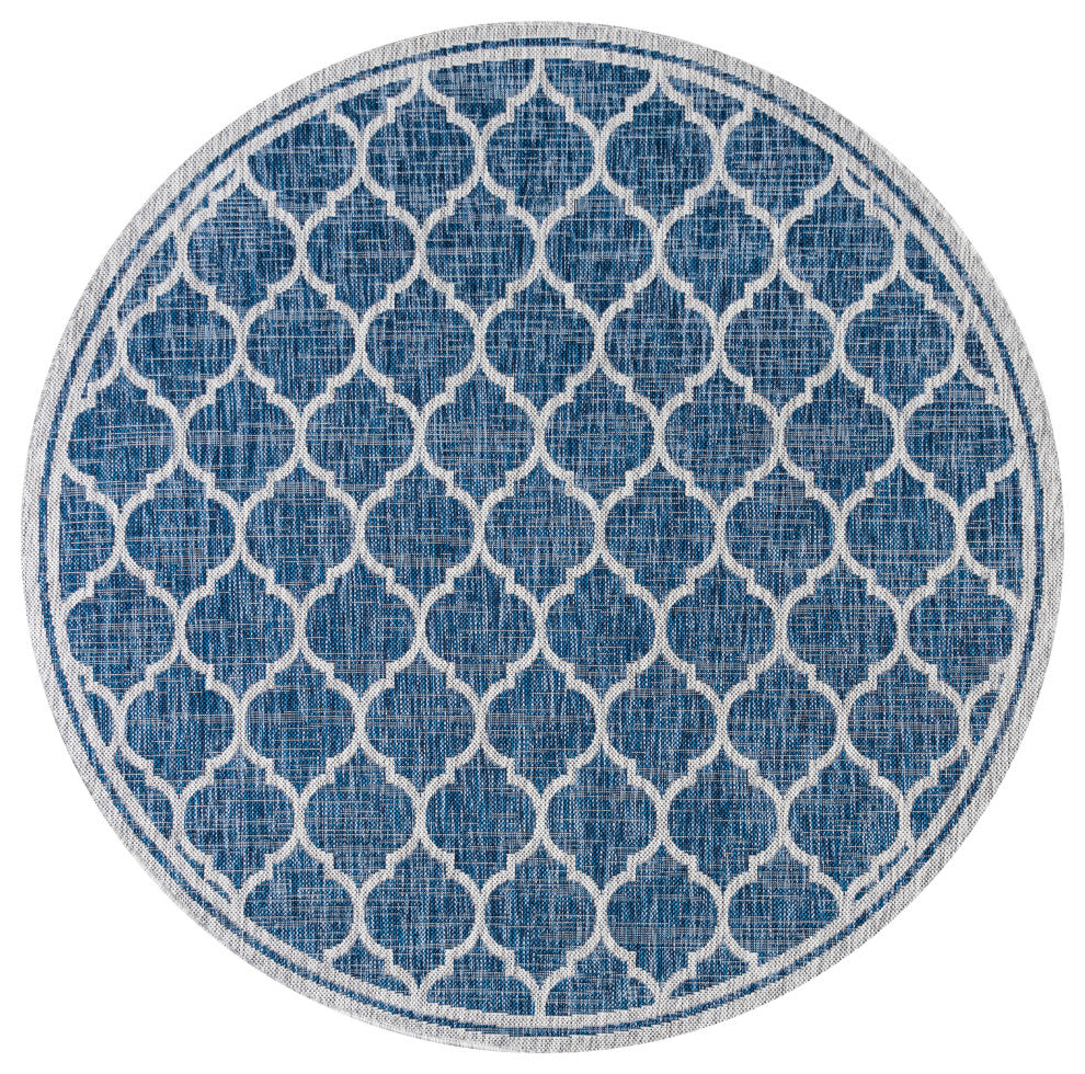Trebol Moroccan Trellis Textured Weave Indoor/Outdoor Area Rug