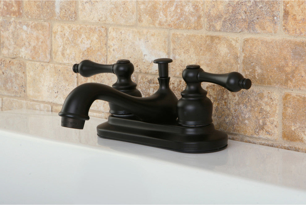 Kingston Brass 4" Centerset Bathroom Faucet, Oil Rubbed Bronze