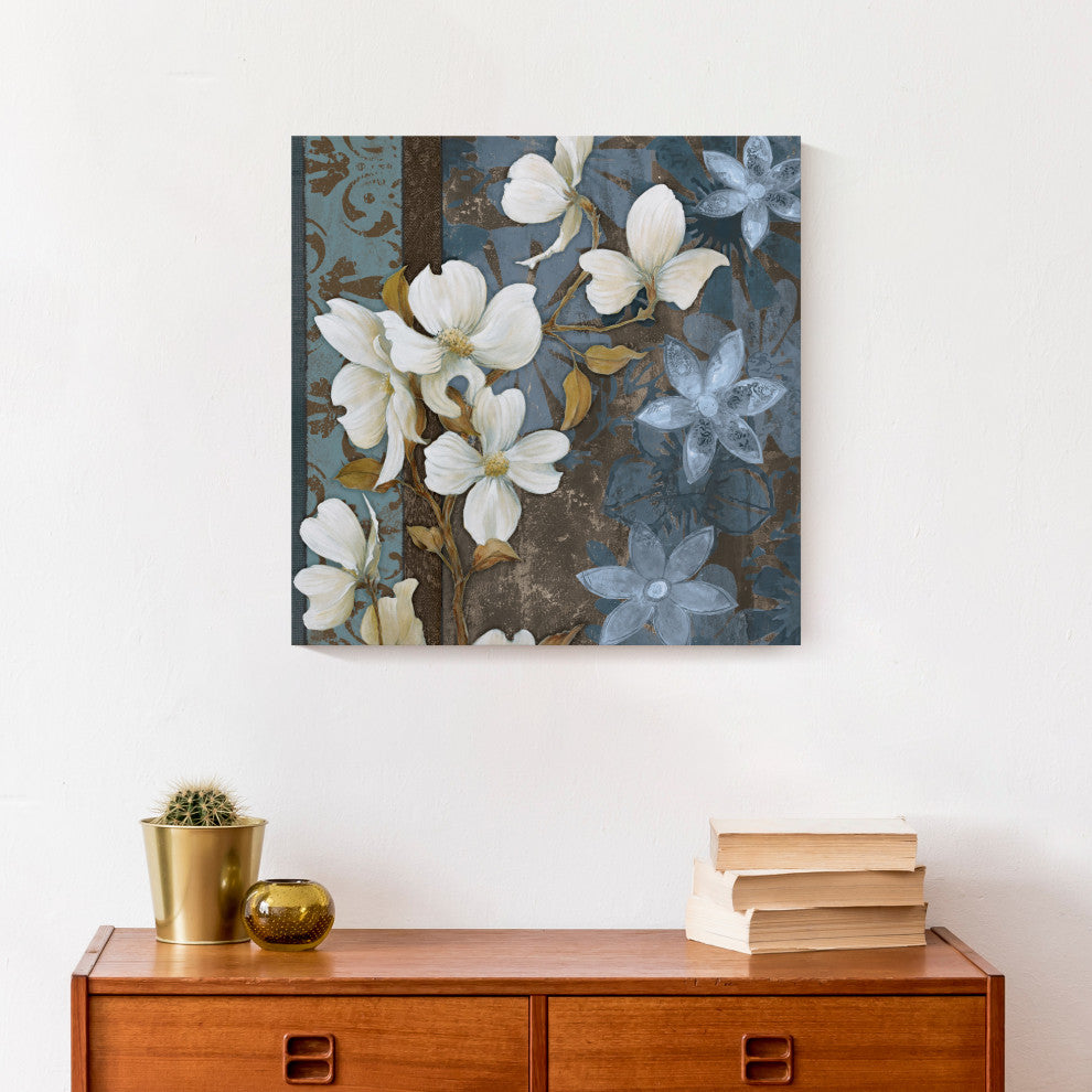 Peaceful Flowers 16x16 Canvas Wall Art