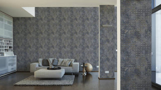 Geometric Textured Wallpaper Featuring Honeycomb Pattern, 374245