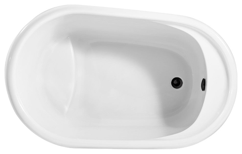 51" Streamline NPT92040BL Freestanding Tub With Internal Drain