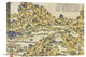 "Landscape With A Hundred Bridges 1832" Canvas Giclee by Hokusai, 16"x12"