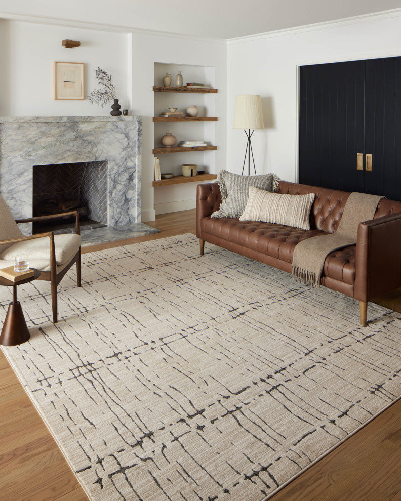 Loloi II Darby Sand / Dk. Grey 2'-7" x 10'-0" Runner Rug