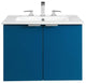 Maybelle 24" Wall-Mount Bathroom Vanity, Navy White