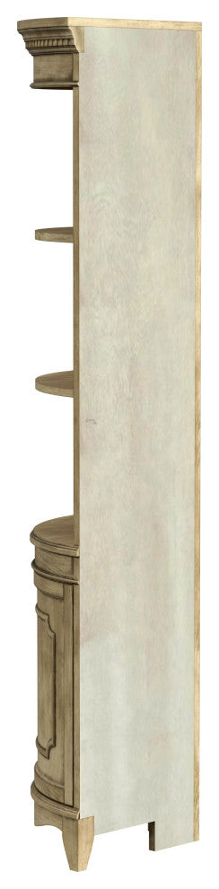 Butler Dowling 1 Door Corner Cabinet, Antique Beige
