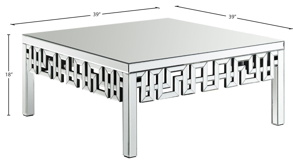 Aria Mirrored Coffee Table