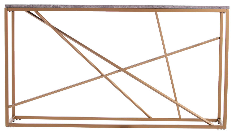 Maeve Faux Marble Skinny Console Table