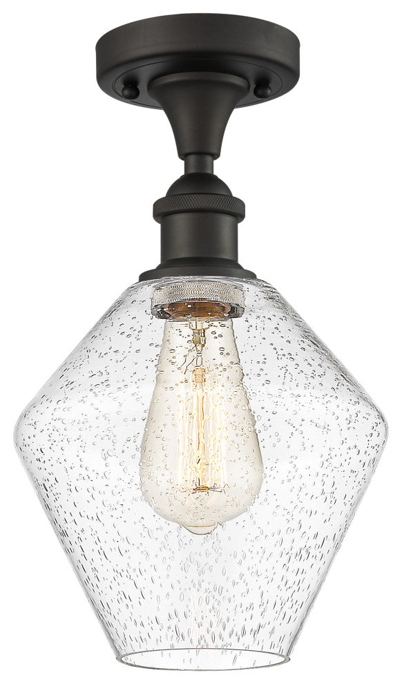 Innovations 516-1C-OB-G654-8 1-Light Semi-Flush Mount, Oil Rubbed Bronze