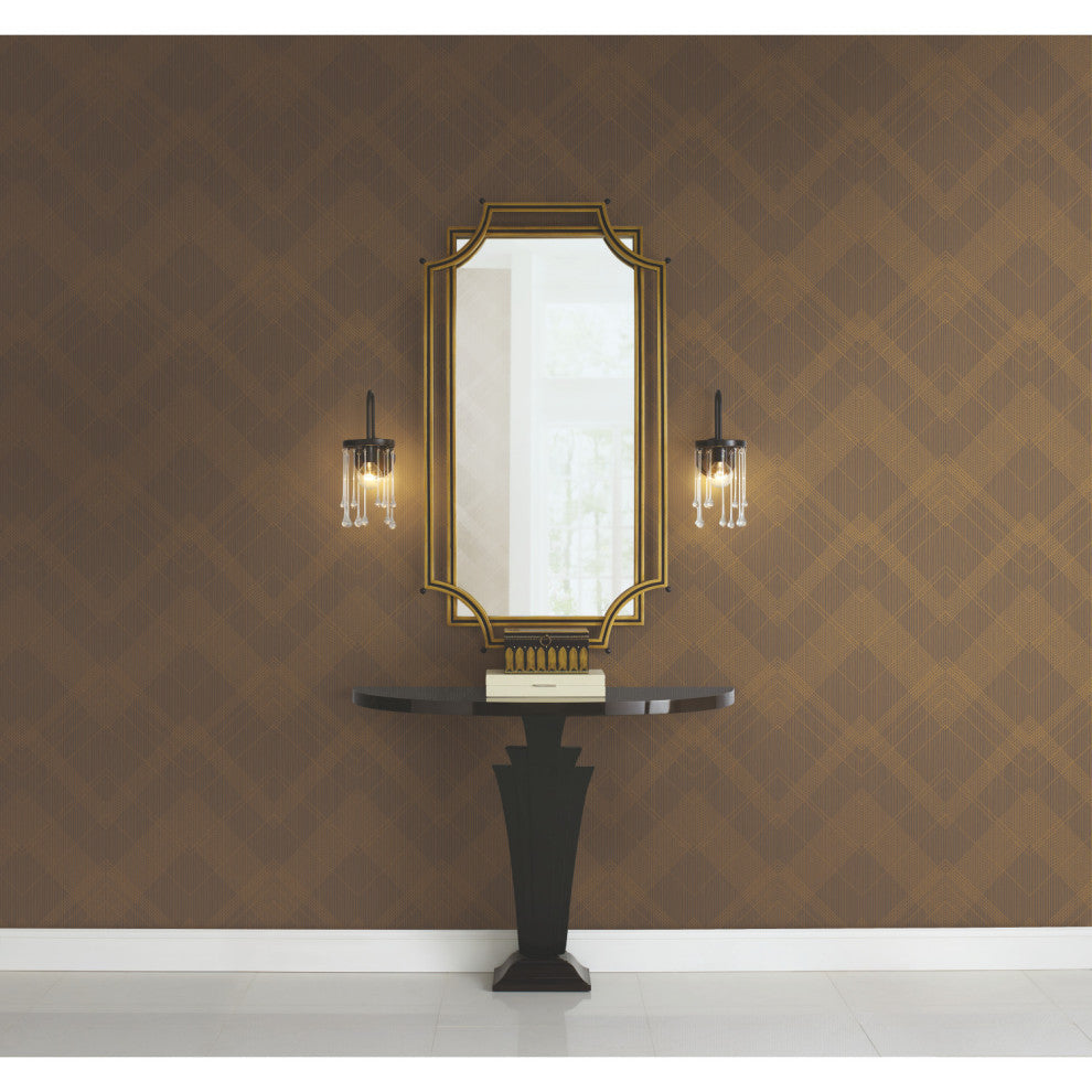 Brown Jazz Age Wallpaper