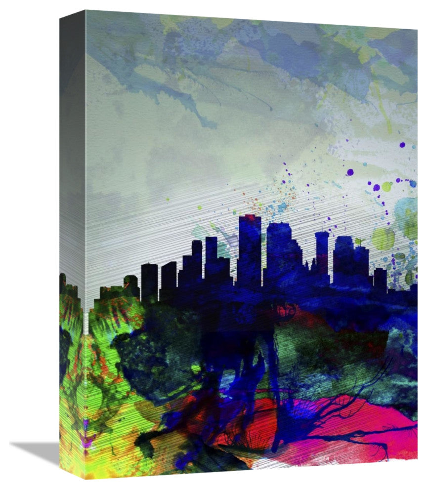 "New Orleans Watercolor Skyline" Fine Art Print