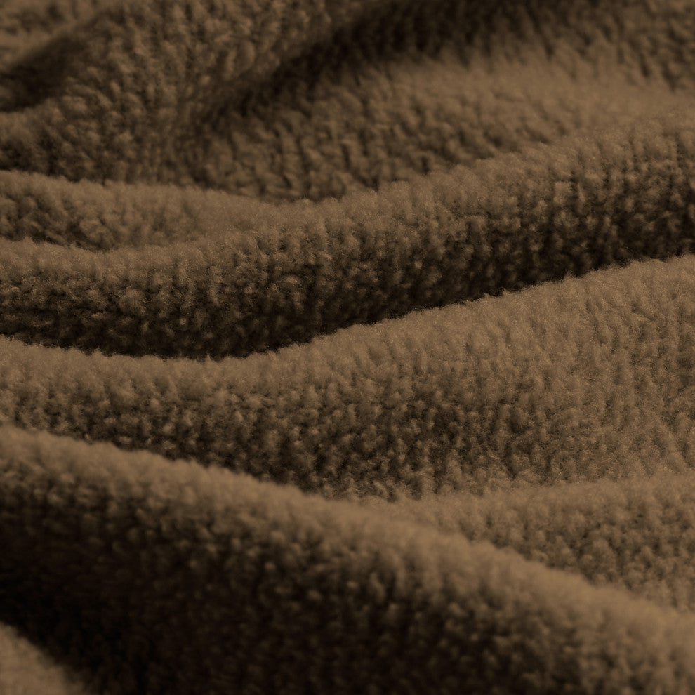 Bare Home Polar Fleece Sheet Set, Cocoa, Twin Xl