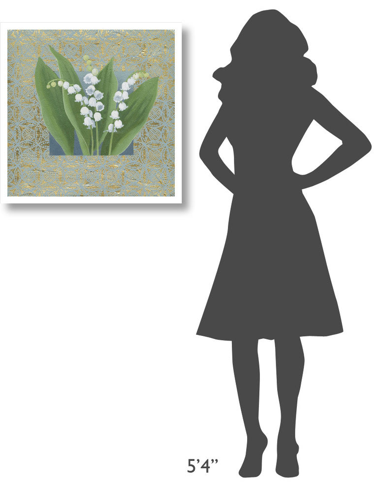 "Lilies of the Valley III" Digital Paper Print by Kathrine Lovell, 26"x26"