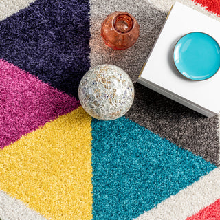 Nuloom Prismatic Simon Honeycomb Area Rug, Multicolor 8'x10'