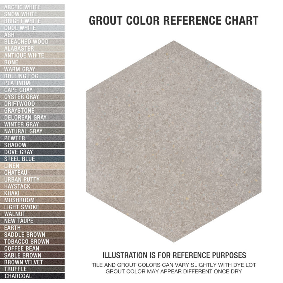 Palazzo Hex Luce Porcelain Floor and Wall Tile