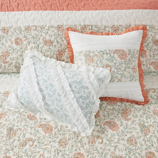 Madison Park Percale Printed 6-Piece Coverlet Set, Full/Queen