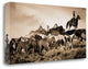 "Gathering The Herd" By Wendy Caro, Giclee Print on Gallery Wrap Canvas