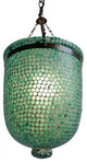 Blue Mosaic Bucket Pendant, Small