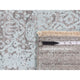 Green Erased Persian Design Hand Knotted Wool and Silk Runner Rug 2'6"x10'