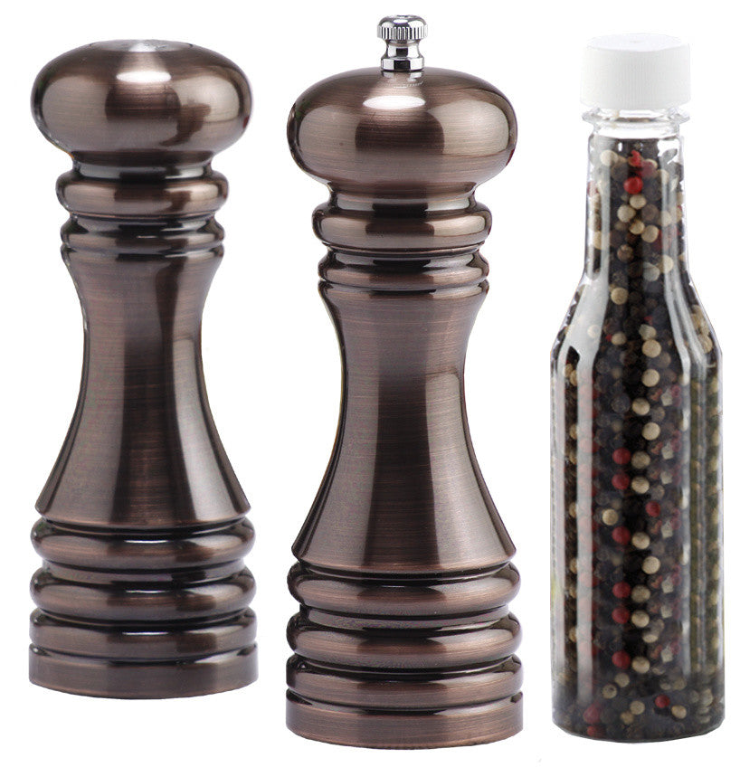 Chef Specialties Gift Sets Burnished Pepper Mill and Salt Shaker