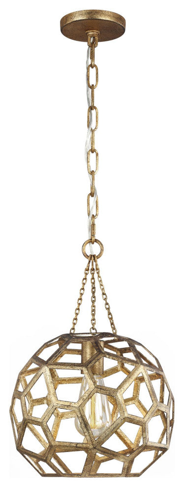 1-Light Small Pendant, Antique Gild