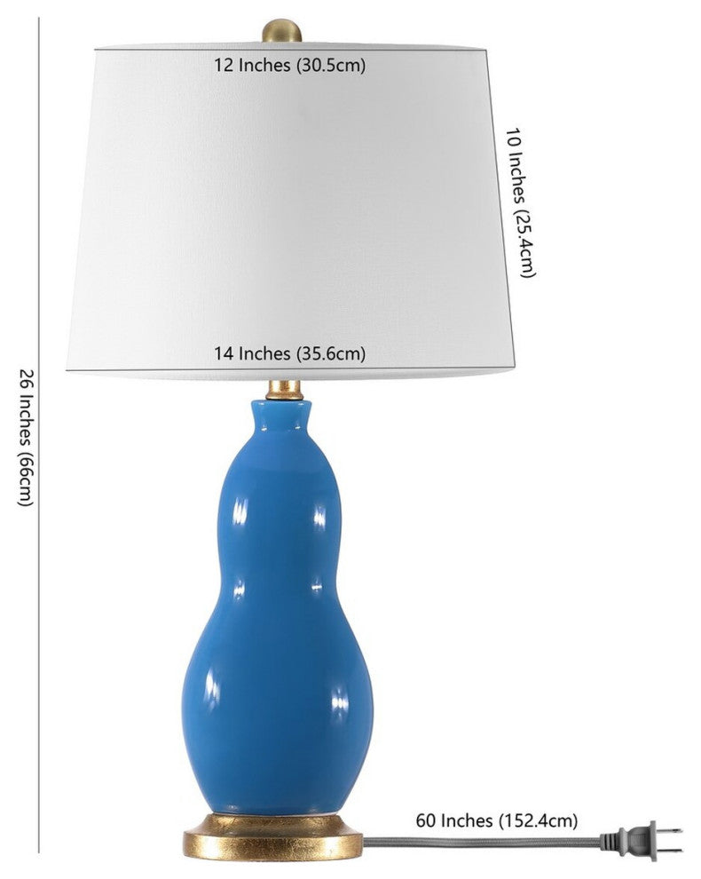 Safavieh Rogan Table Lamp Set of 2 Blue