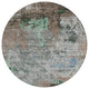 Machine Washable Indoor/Outdoor Chantille ACN1911 Taupe 8' x 8' Round Rug