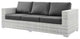 Lounge Sectional Sofa Chair Set, Rattan, Wicker, Gray, Modern, Outdoor