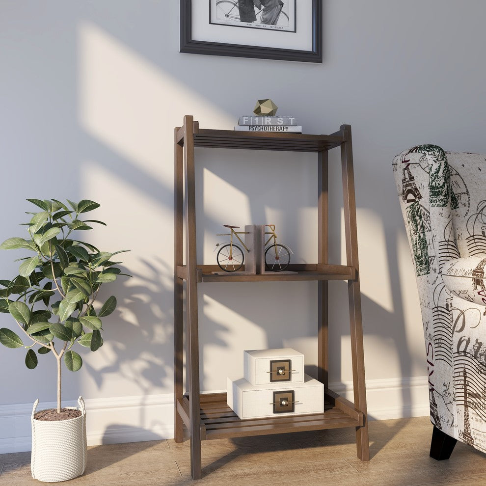 Dunnsville 3-Tier Ladder Shelf, Espresso
