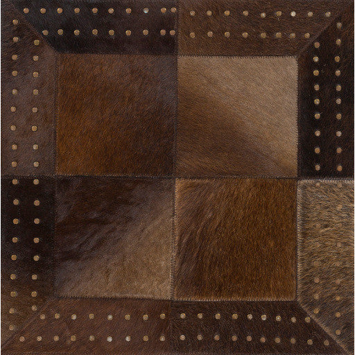 Surya Vegas VGS-3001 6'x9' Rug, Dark Brown/Metallic - Champagne