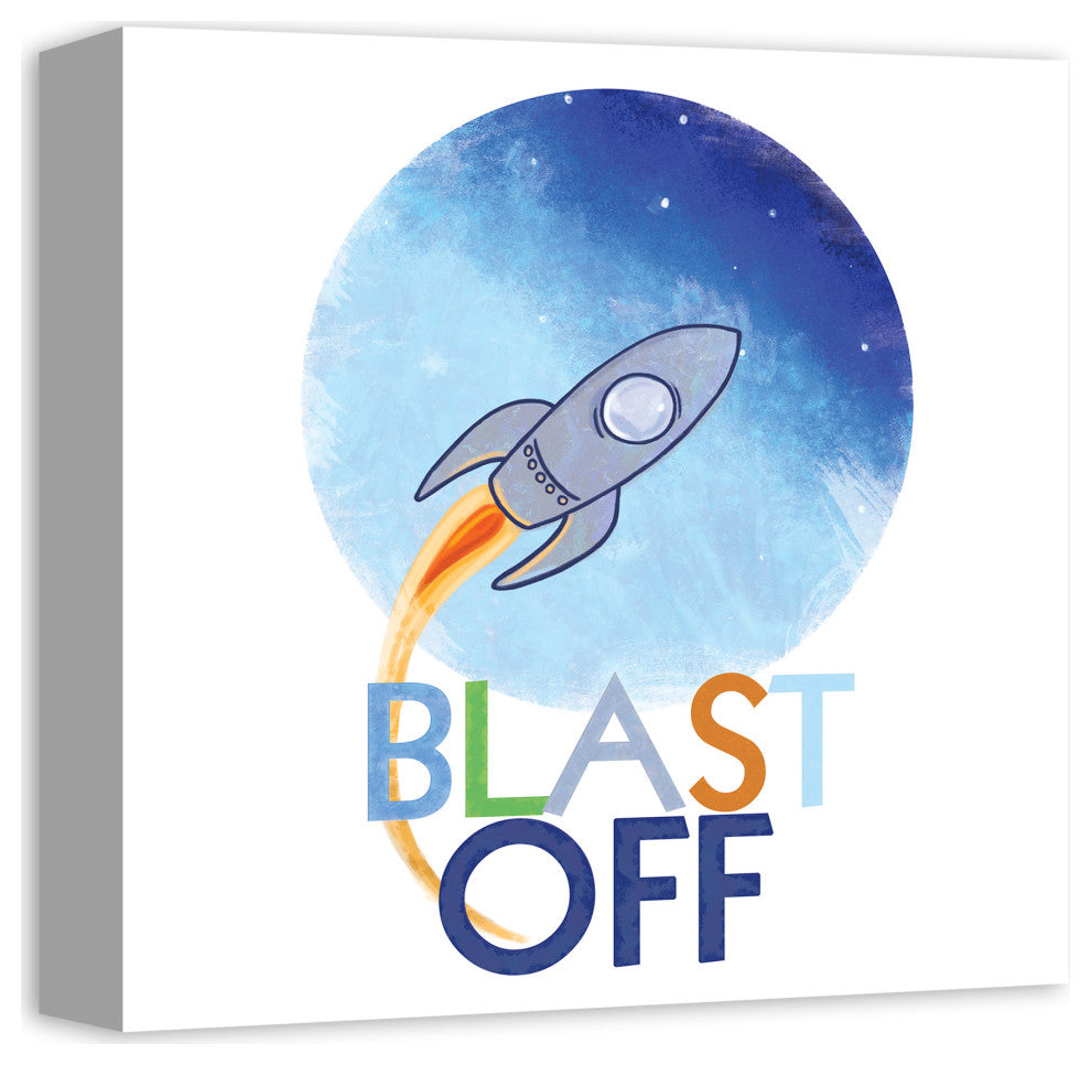 Blast Off 12x12 Canvas Wall Art