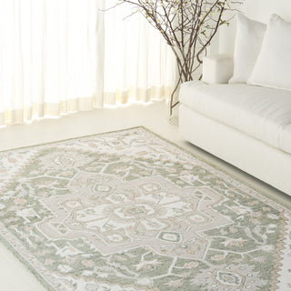 Lauren Ralph Lauren Collection Percy Rug, LRL6652, Green/Ivory, 8'x10'