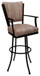 Montana Extra Tall 34" (35") Metal Bar Stool - Noam Base, Watusi Madder - Brown, 34"