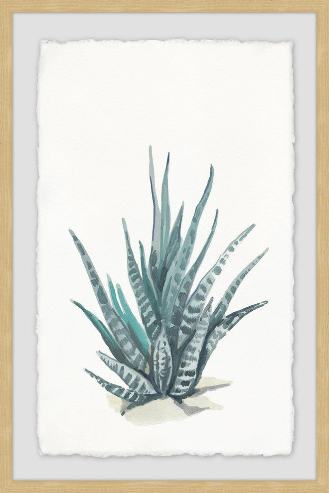 "Tall Succulent" Framed Painting Print, 20"x30"