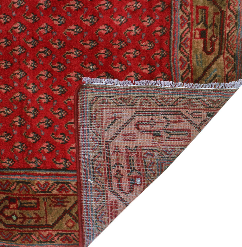 Vintage Distressed Naheed Red Runner
