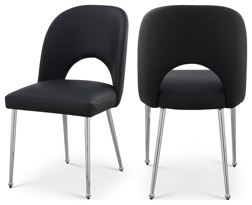 Logan Dining Chair, Set of 2, Black